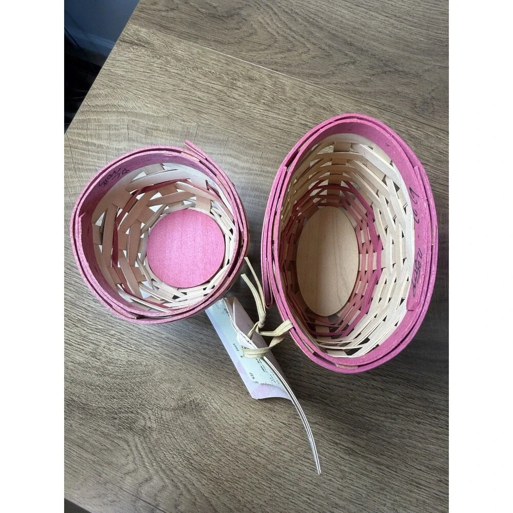 Longaberger Horizon Hope Cancer Society Baskets 2 Piece Lot